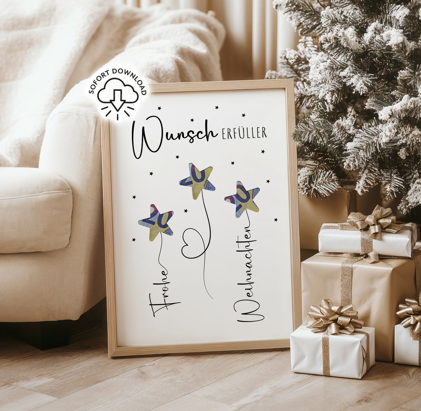 Wunscherfüller - Geldgeschenk Weihnachten | Weihnachtsgeschenk