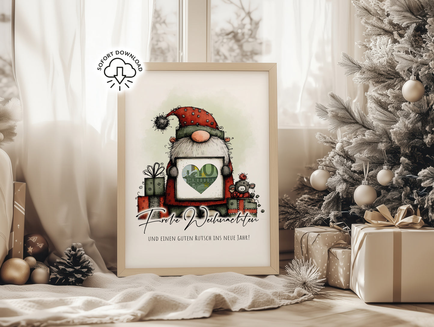 Wichtel Geldgeschenk Weihnachten