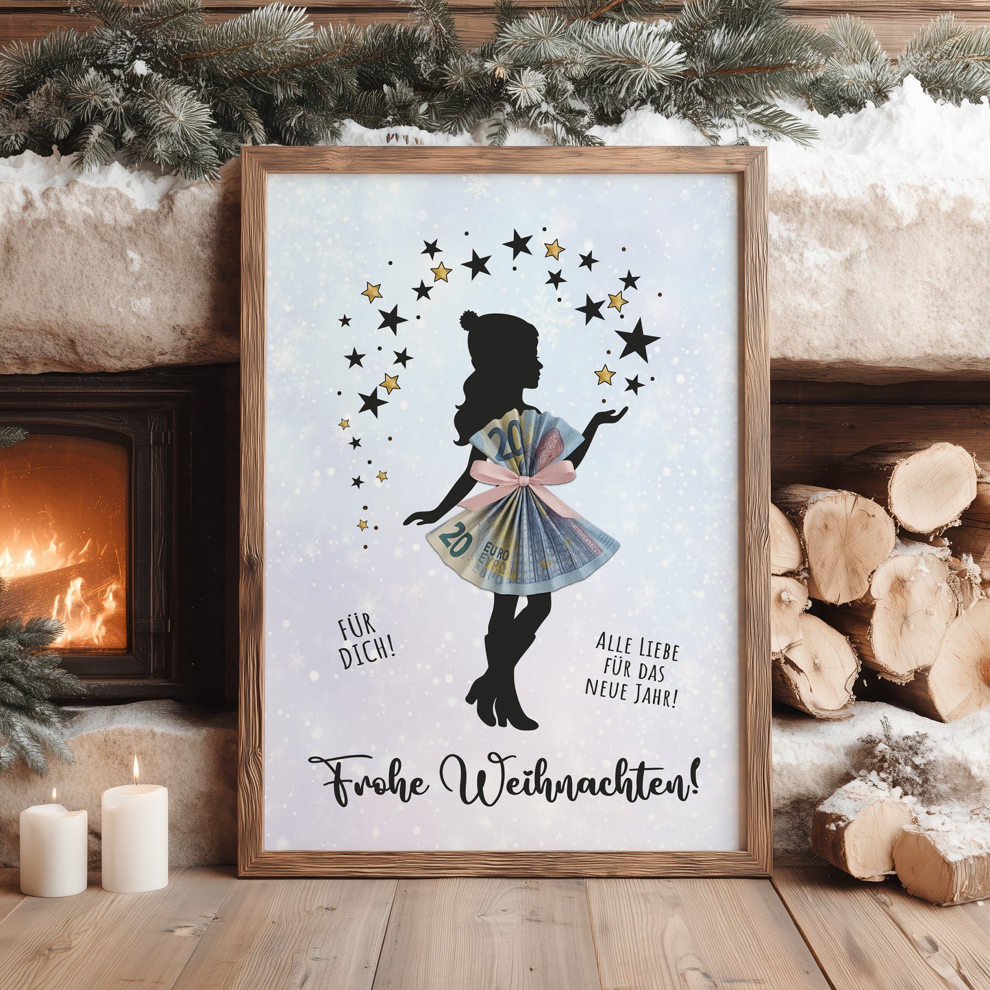 Geldgeschenk Weihnachten | Weihnachtsgeschenk Kleid