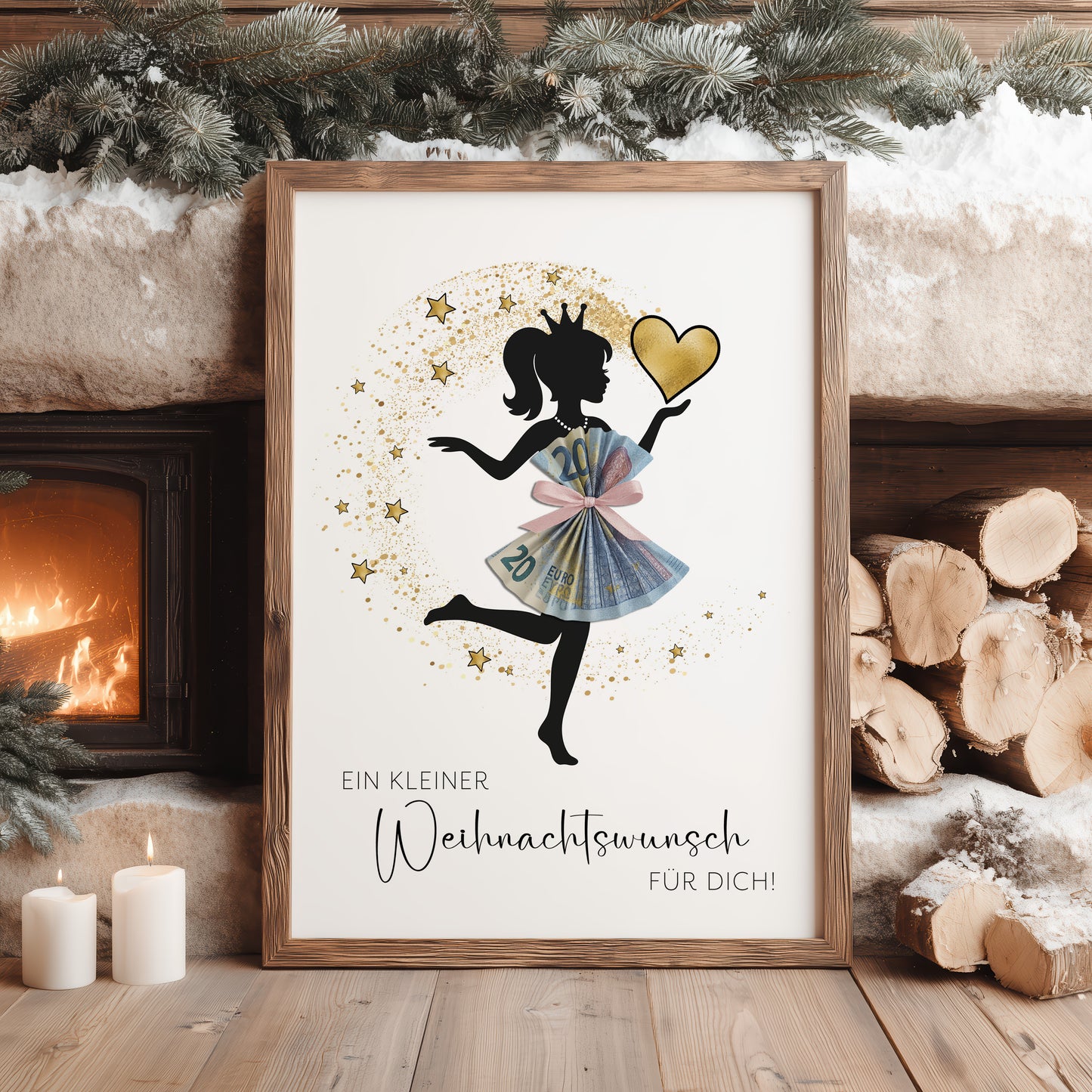 Geldgeschenk Weihnachten | Weihnachtsgeschenk Geldkleid Shopping