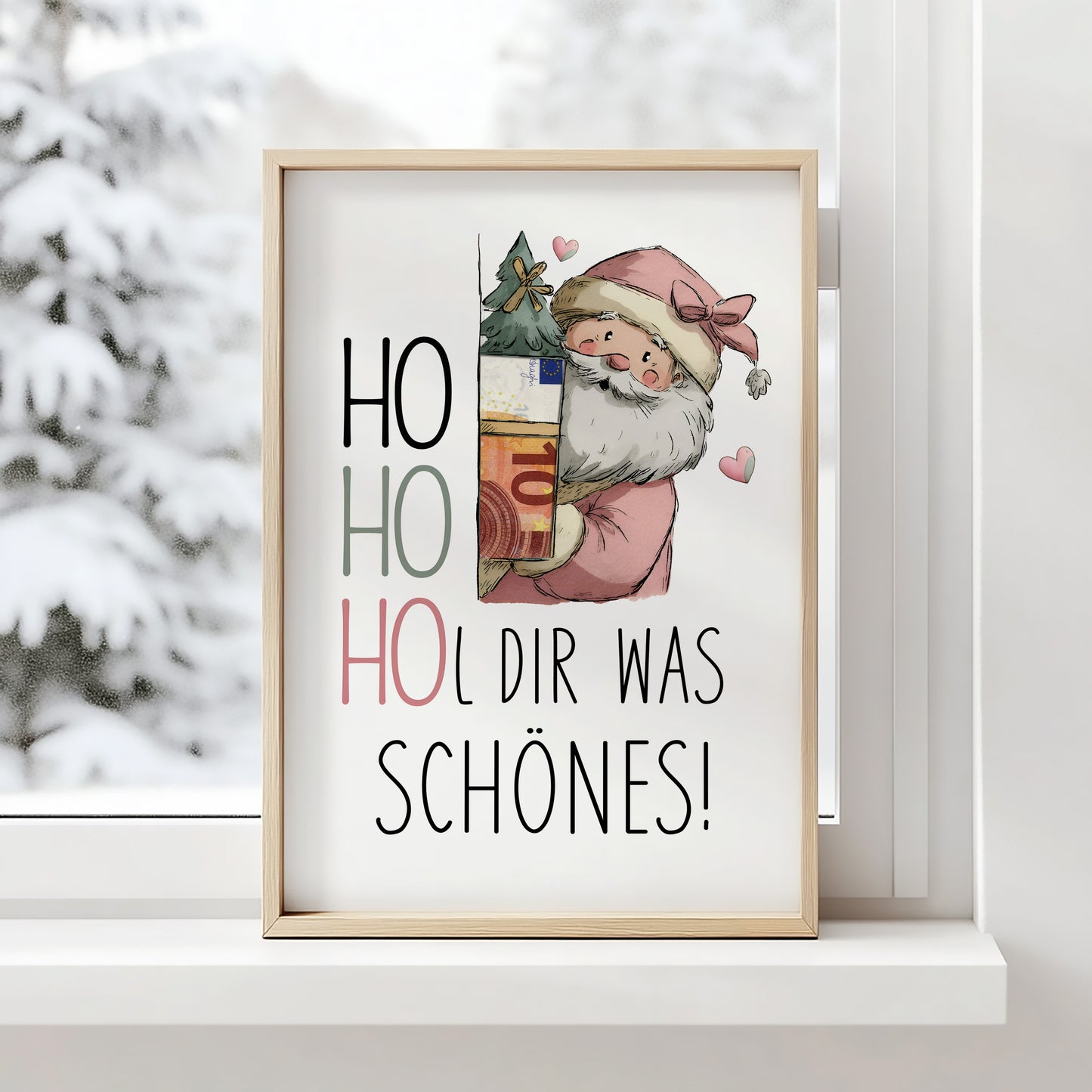 HO HO HOL dir was Schönes - Geldgeschenk Weihnachten