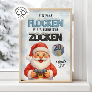 Frohes ZOCKEN - Geldgeschenk Weihnachten