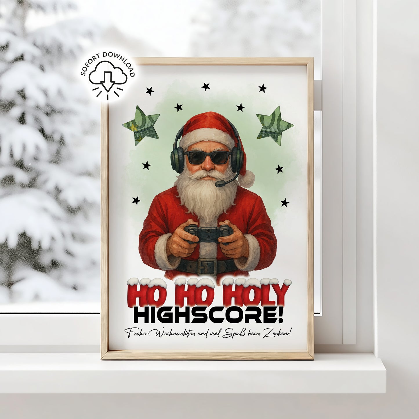 HO HO HOLY Highscore - Geldgeschenk Weihnachten