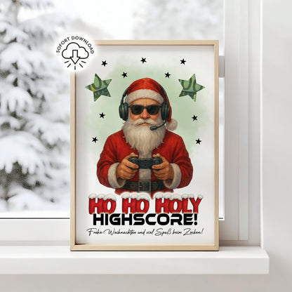 HO HO HOLY Highscore - Geldgeschenk Weihnachten