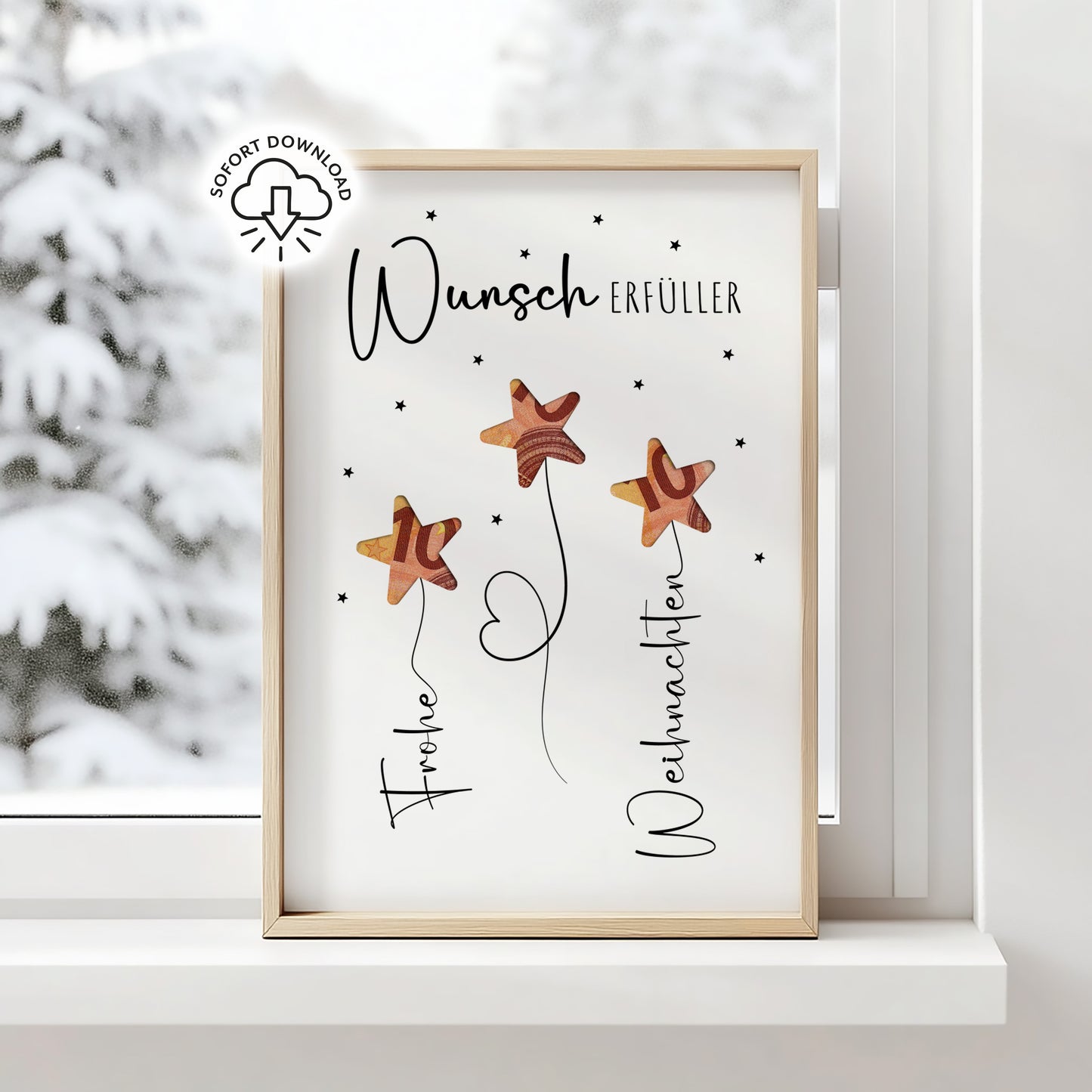 Wunscherfüller - Geldgeschenk Weihnachten | Weihnachtsgeschenk