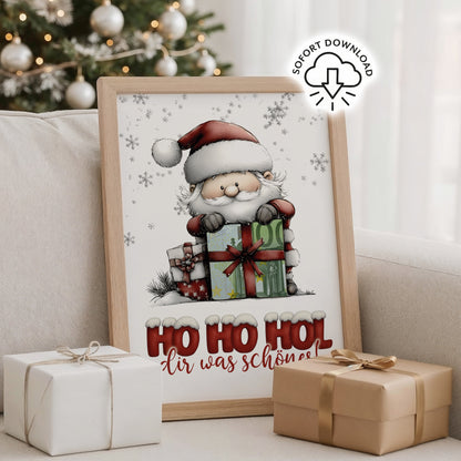 HO HO HOL dir was Schönes - Geldgeschenk Weihnachten digitaler Download
