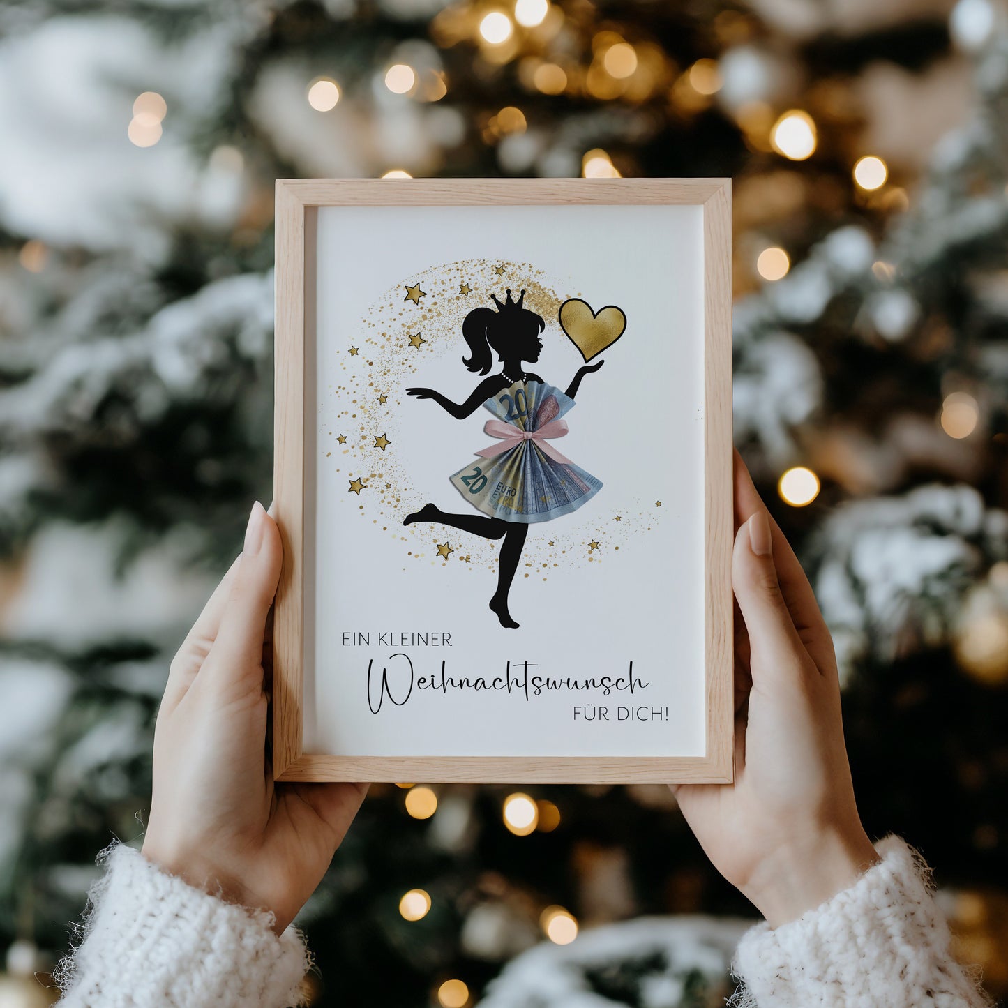 Geldgeschenk Weihnachten | Weihnachtsgeschenk Geldkleid Shopping