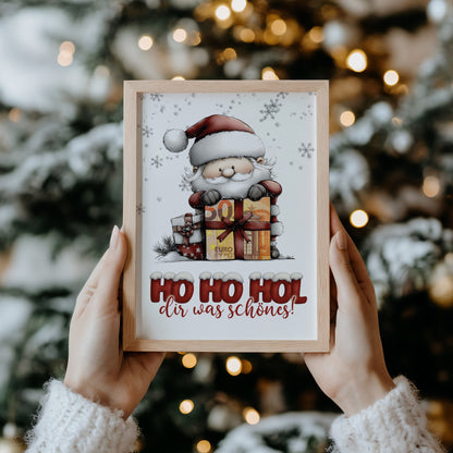 HO HO HOL dir was Schönes - Geldgeschenk Weihnachten digitaler Download