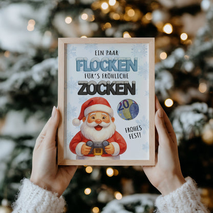 Frohes ZOCKEN - Geldgeschenk Weihnachten