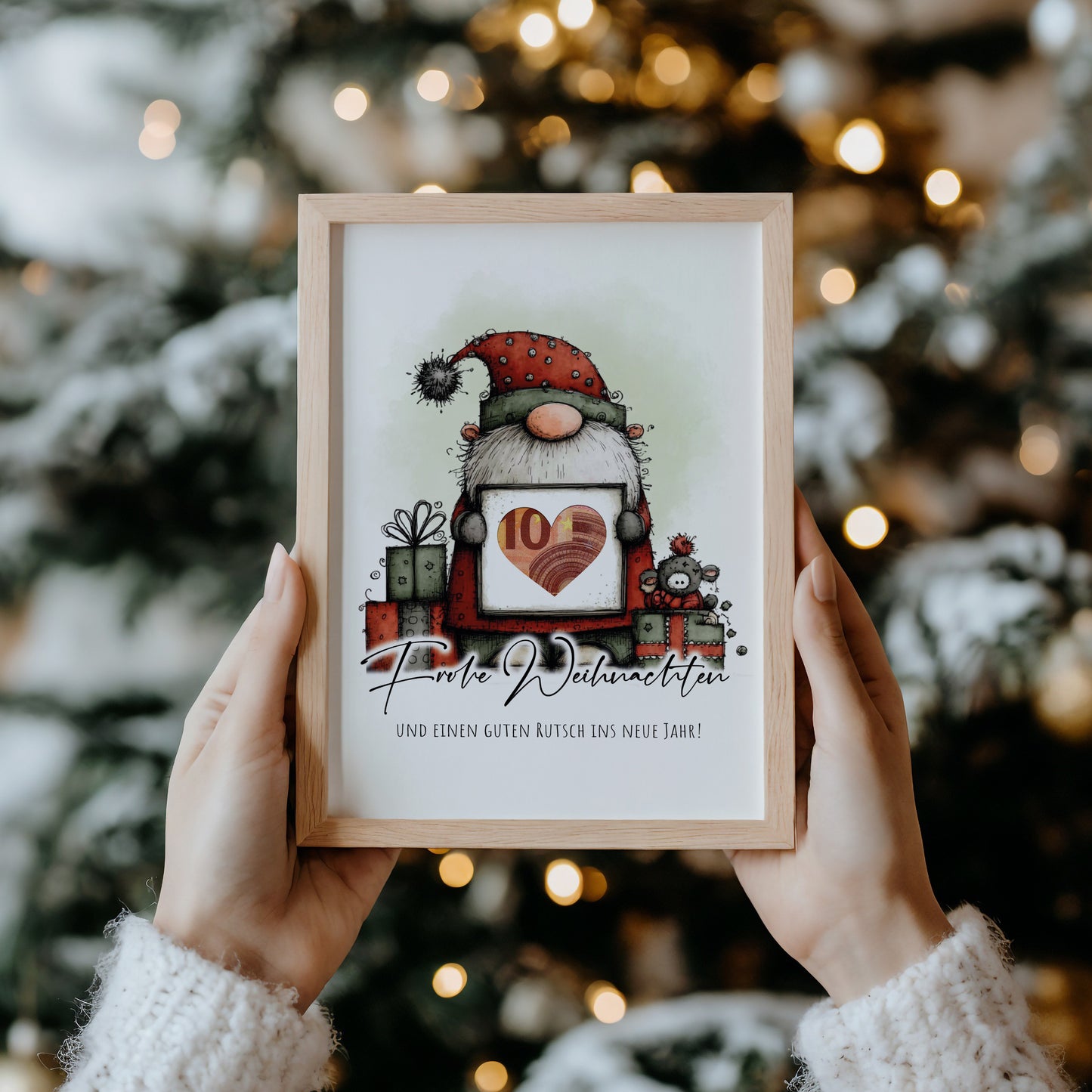 Wichtel Geldgeschenk Weihnachten