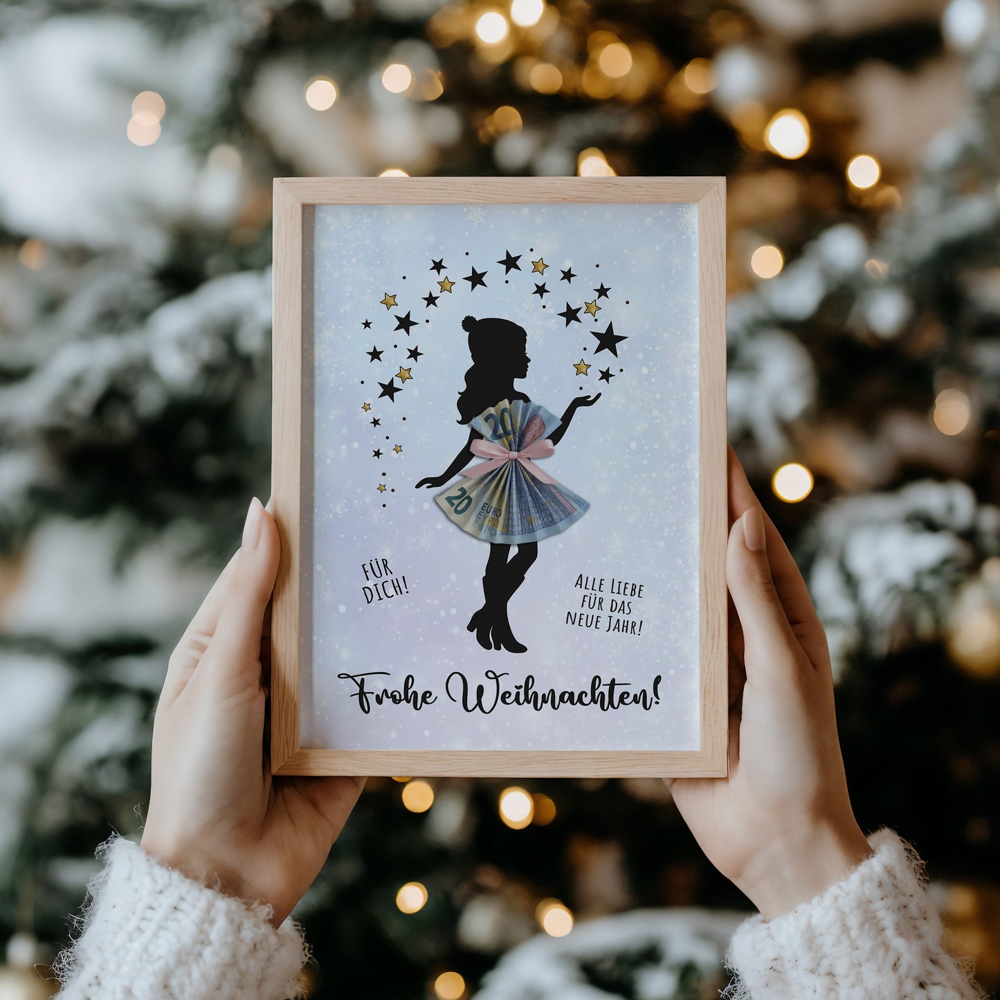 Geldgeschenk Weihnachten | Weihnachtsgeschenk Kleid