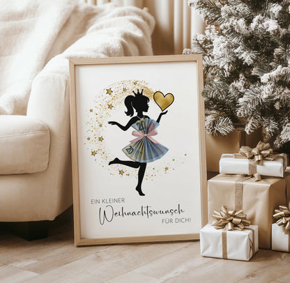 Geldgeschenk Weihnachten | Weihnachtsgeschenk Geldkleid Shopping