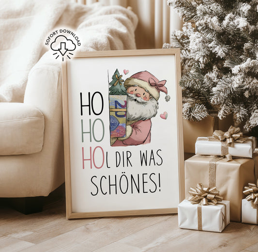 HO HO HOL dir was Schönes - Geldgeschenk Weihnachten