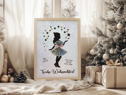 Geldgeschenk Weihnachten | Weihnachtsgeschenk Kleid