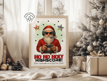 HO HO HOLY Highscore - Geldgeschenk Weihnachten