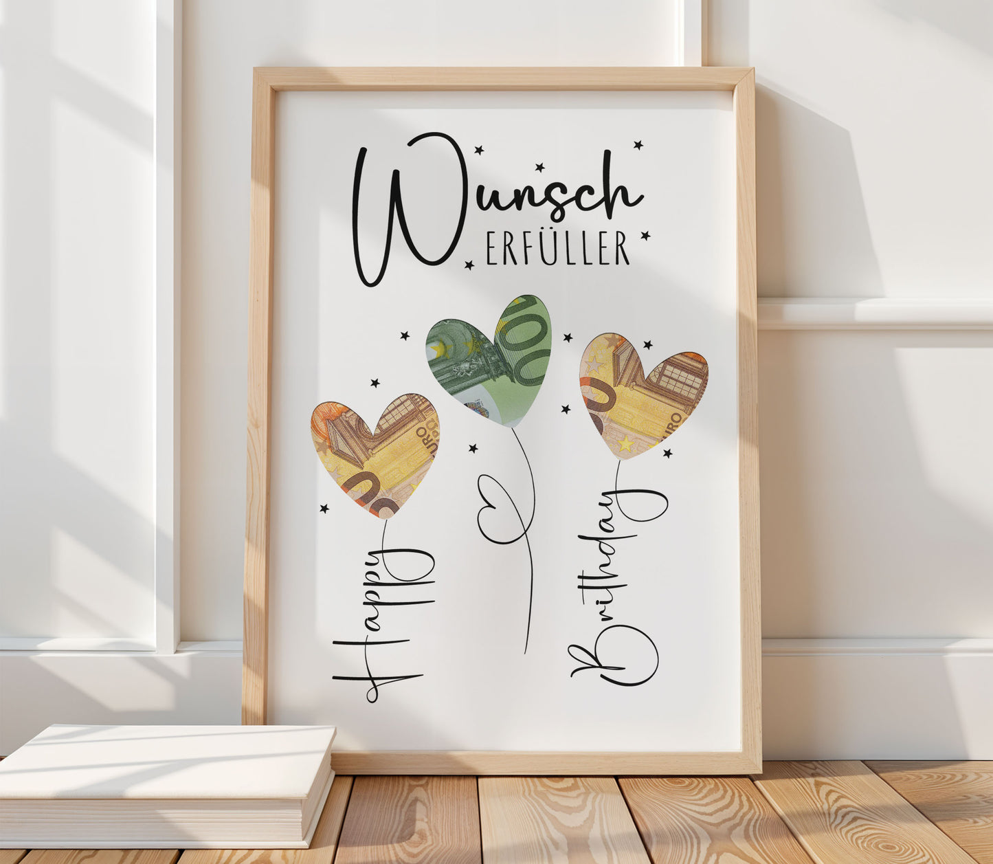 Printable „Kleiner Wunscherfüller“ | Geldgeschenk zum Geburtstag | Last-Minute Geschenk | Digitaler Download PDF