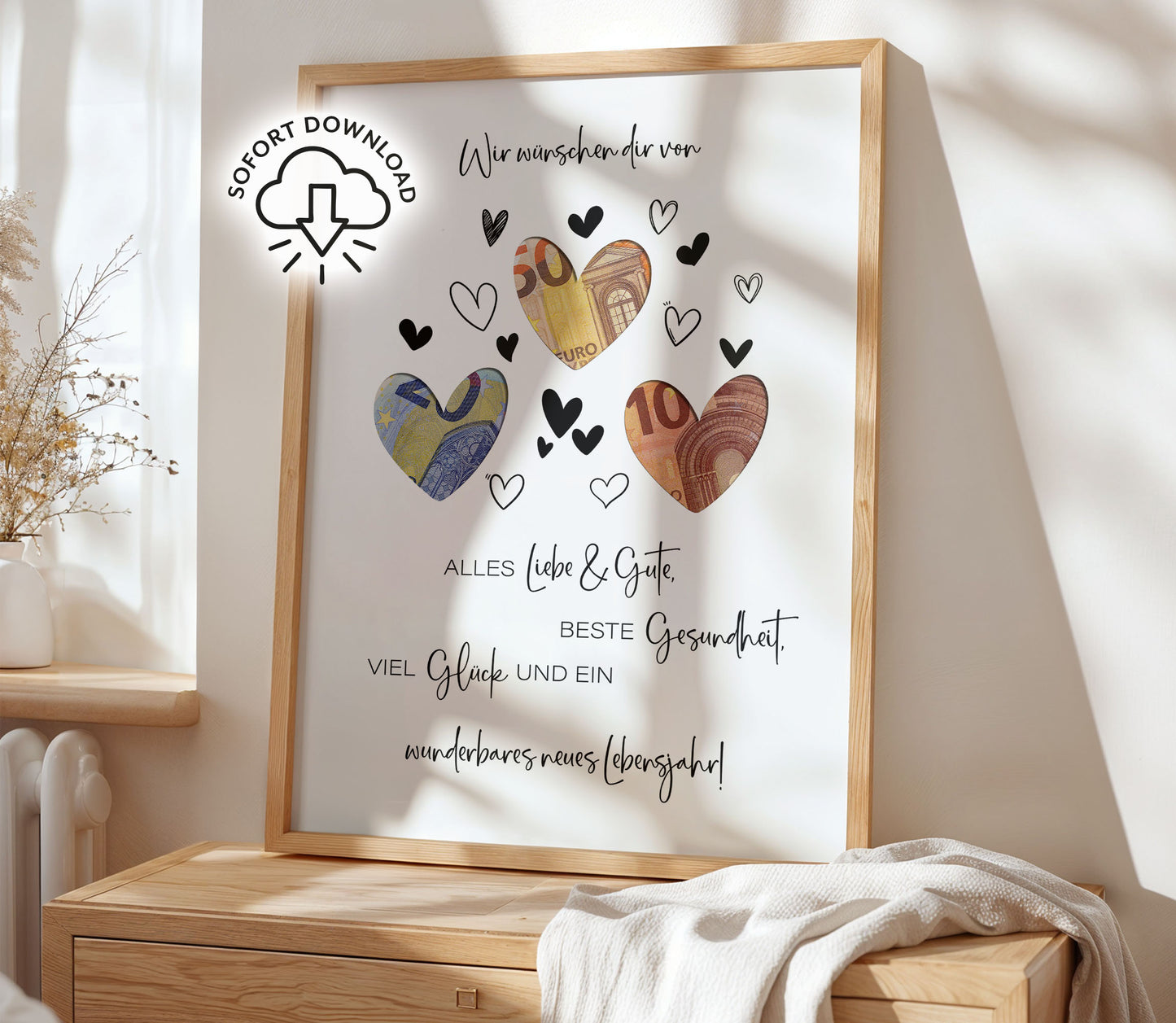 Geldgeschenk zum Geburtstag | Von Herzen