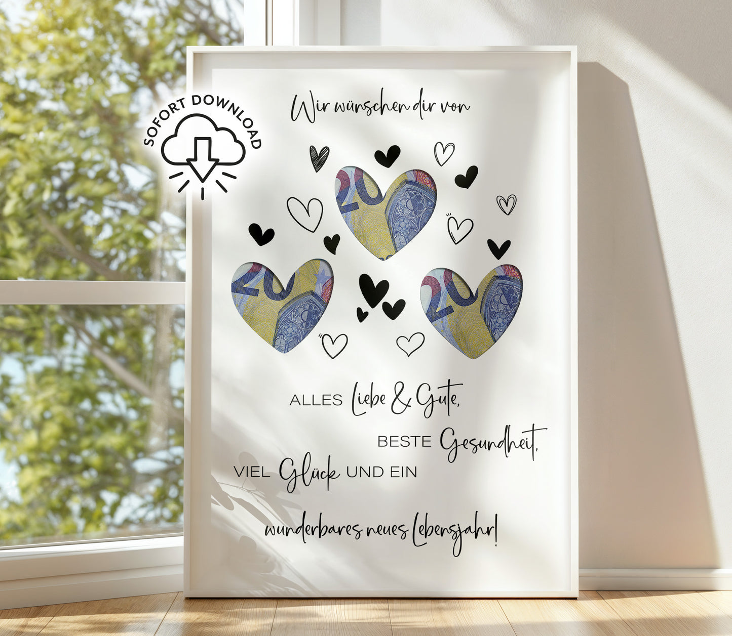 Geldgeschenk zum Geburtstag | Von Herzen