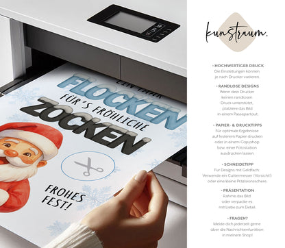 Frohes ZOCKEN - Geldgeschenk Weihnachten