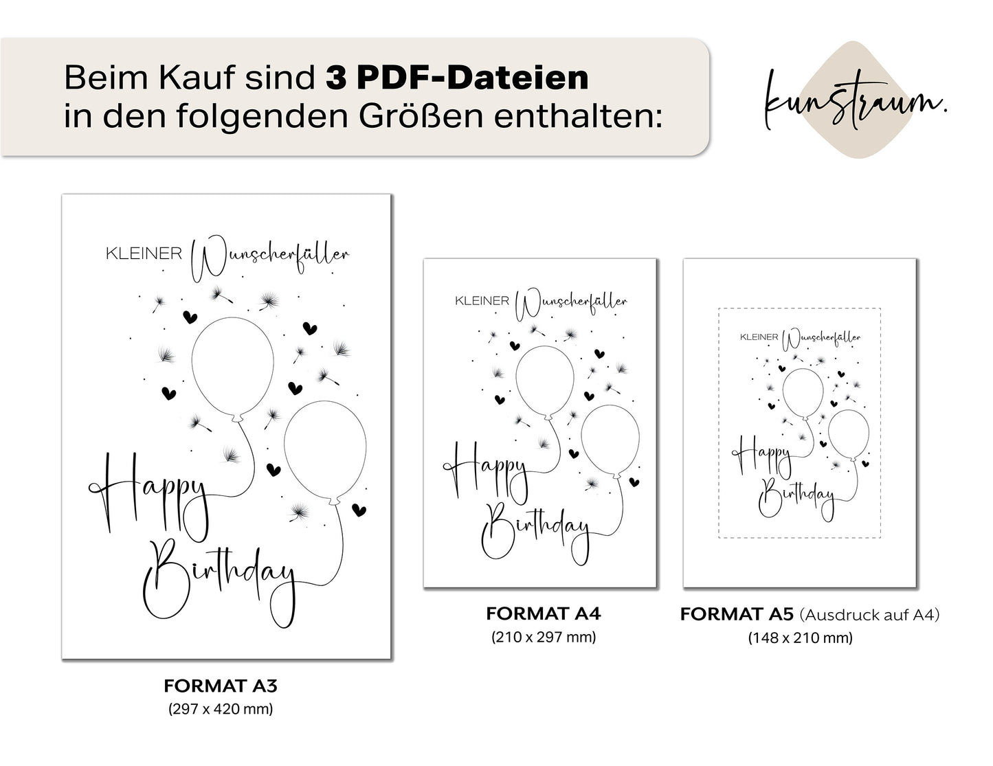 Geldgeschenk zum Geburtstag | Last-Minute Geschenk | Geburtstagsgeschenk Digitaler Download PDF