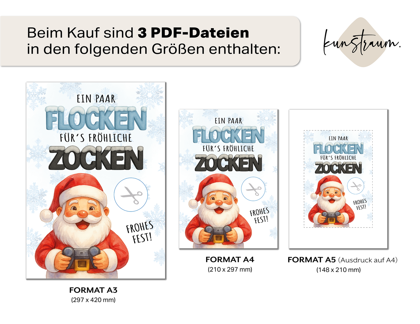 Frohes ZOCKEN - Geldgeschenk Weihnachten