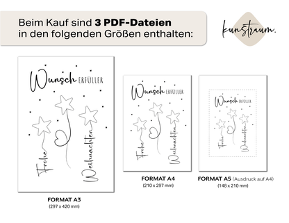 Wunscherfüller - Geldgeschenk Weihnachten | Weihnachtsgeschenk