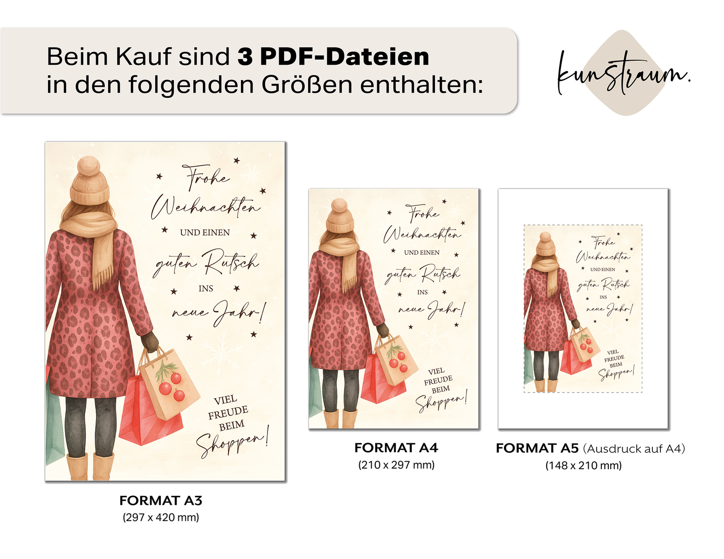 Shopping Geldgeschenk Weihnachten | Weihnachtsgeschenk