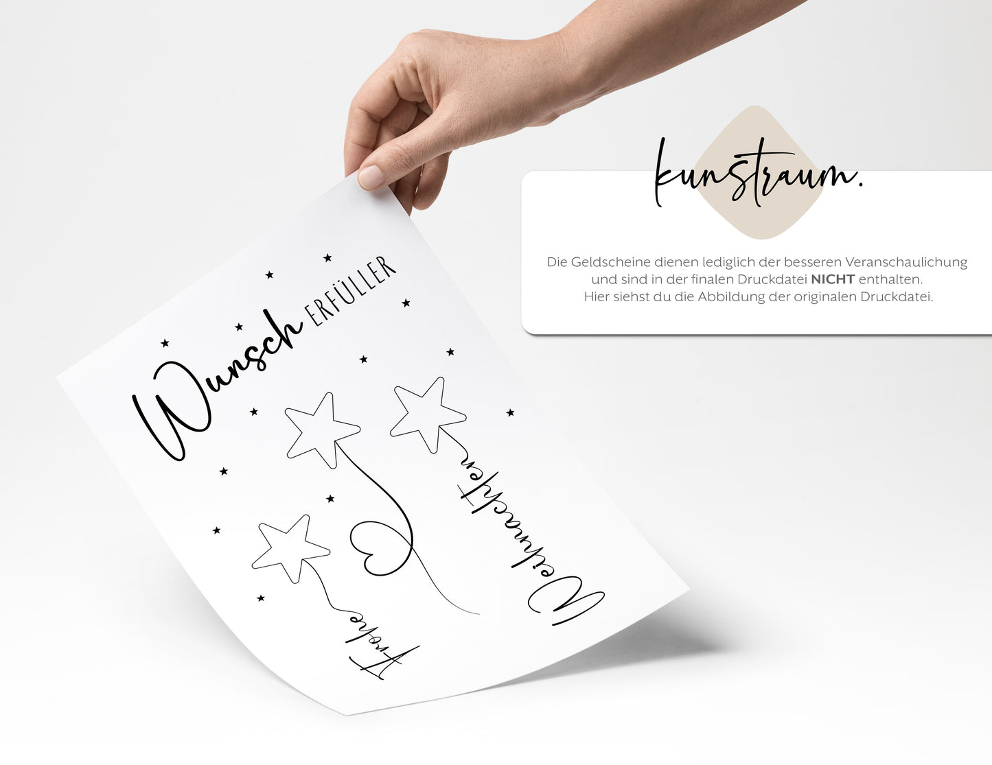 Wunscherfüller - Geldgeschenk Weihnachten | Weihnachtsgeschenk