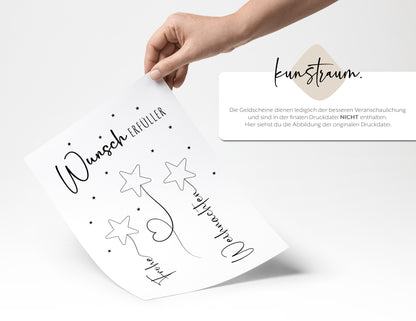 Wunscherfüller - Geldgeschenk Weihnachten | Weihnachtsgeschenk