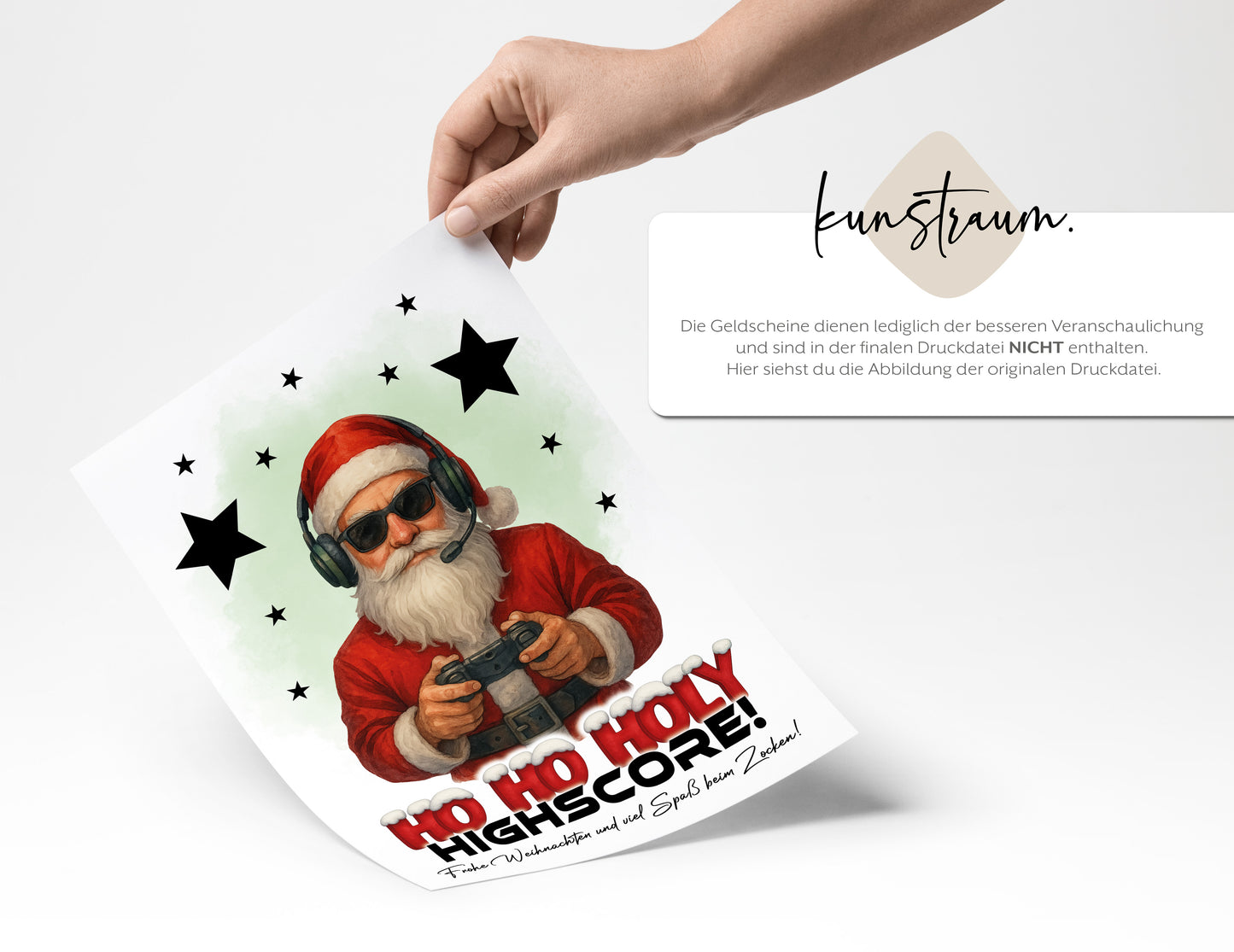 HO HO HOLY Highscore - Geldgeschenk Weihnachten