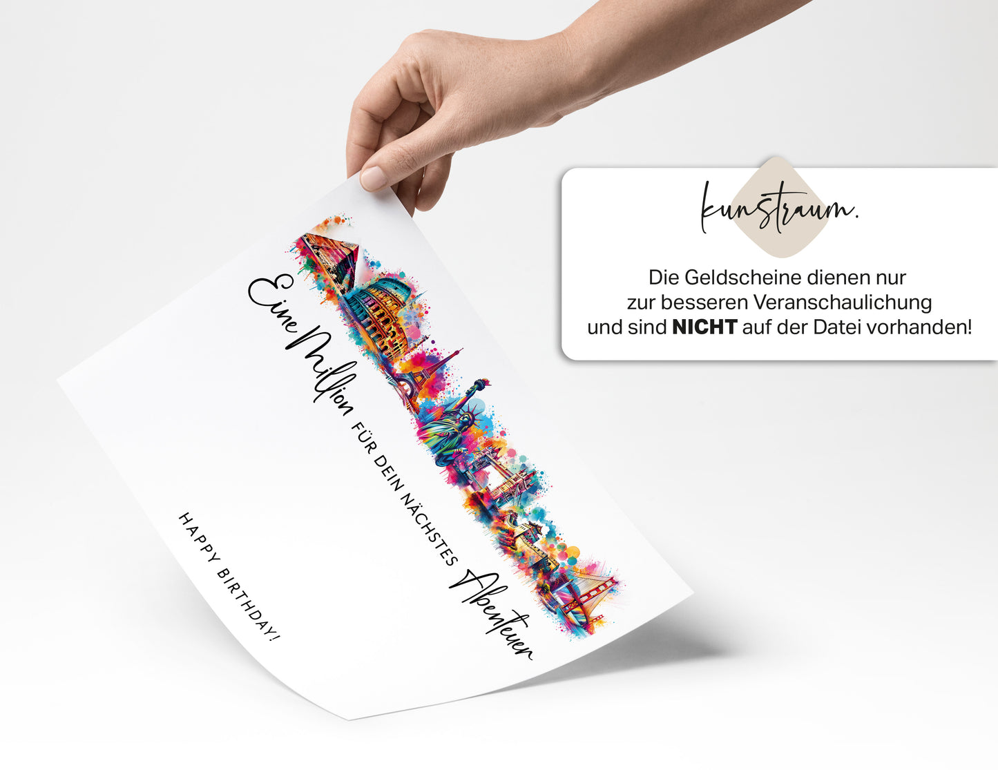 Eine Million für dein nächstes Abenteuer - Geldgeschenk