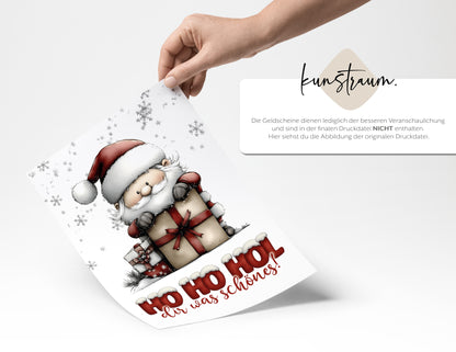 HO HO HOL dir was Schönes - Geldgeschenk Weihnachten digitaler Download