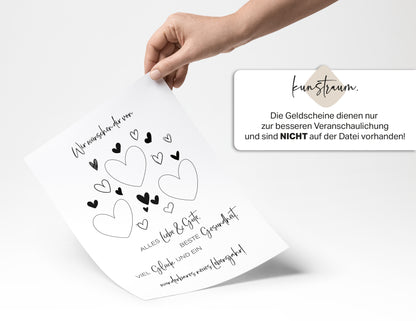 Geldgeschenk zum Geburtstag | Von Herzen