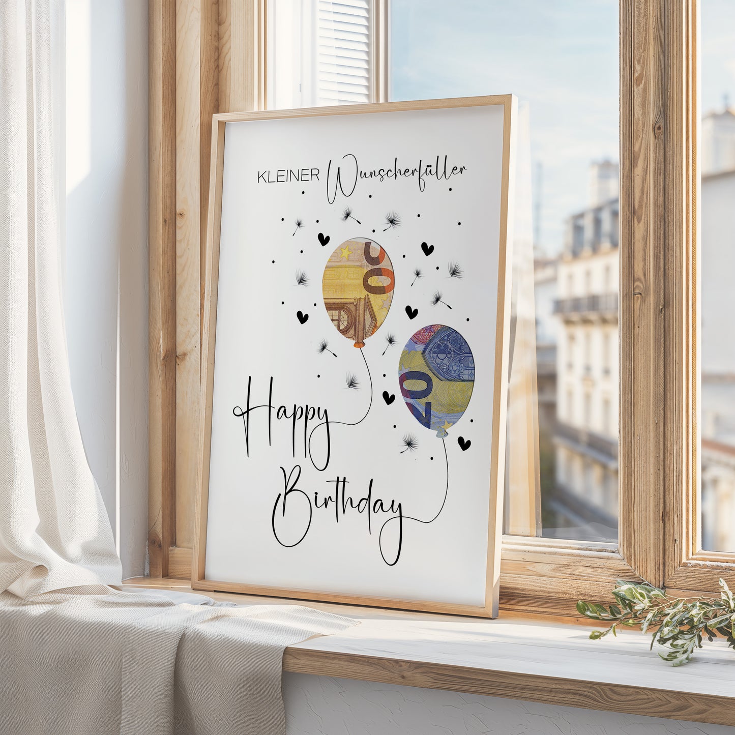 Geldgeschenk zum Geburtstag | Last-Minute Geschenk | Geburtstagsgeschenk Digitaler Download PDF