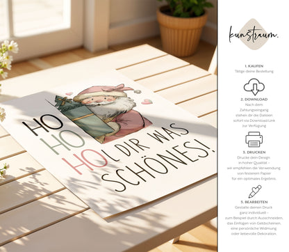 HO HO HOL dir was Schönes - Geldgeschenk Weihnachten