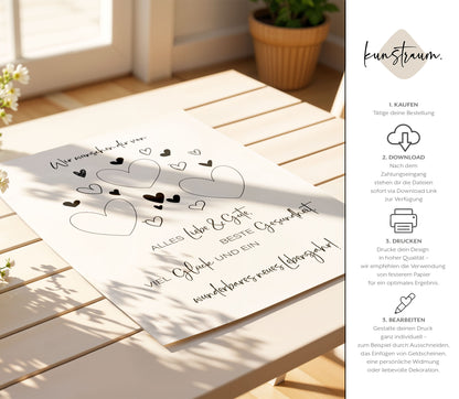 Geldgeschenk zum Geburtstag | Von Herzen