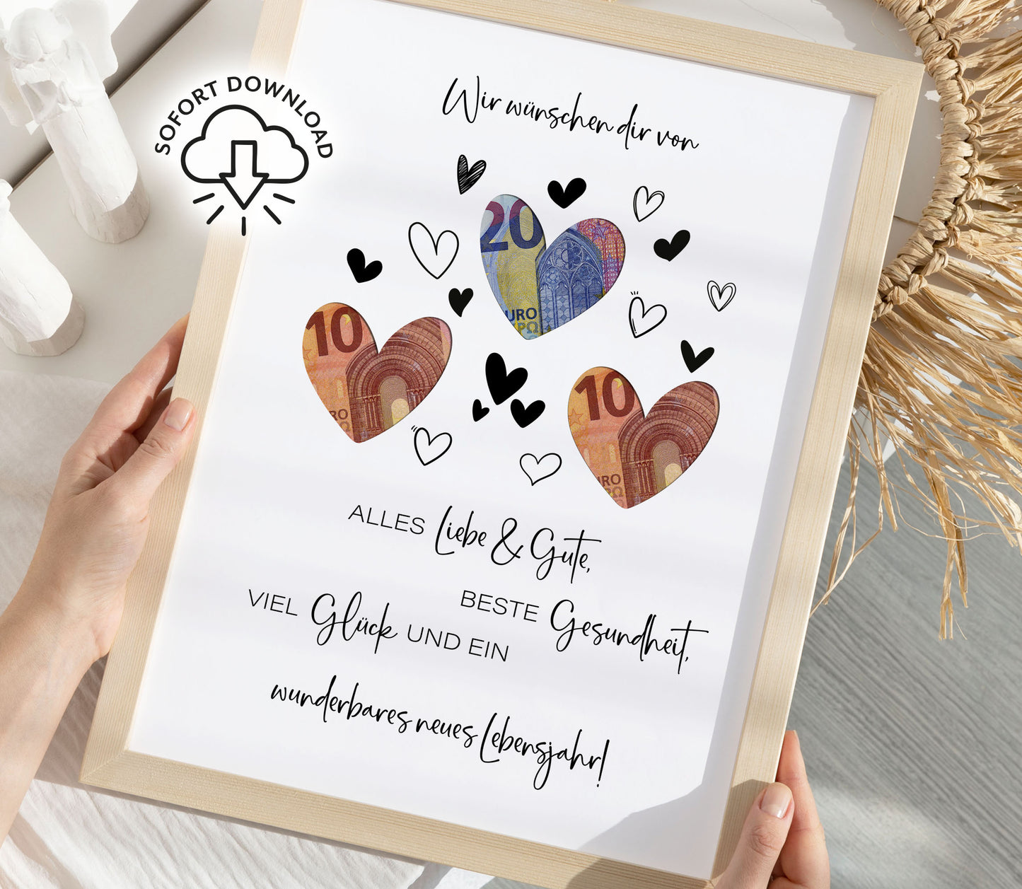 Geldgeschenk zum Geburtstag | Von Herzen